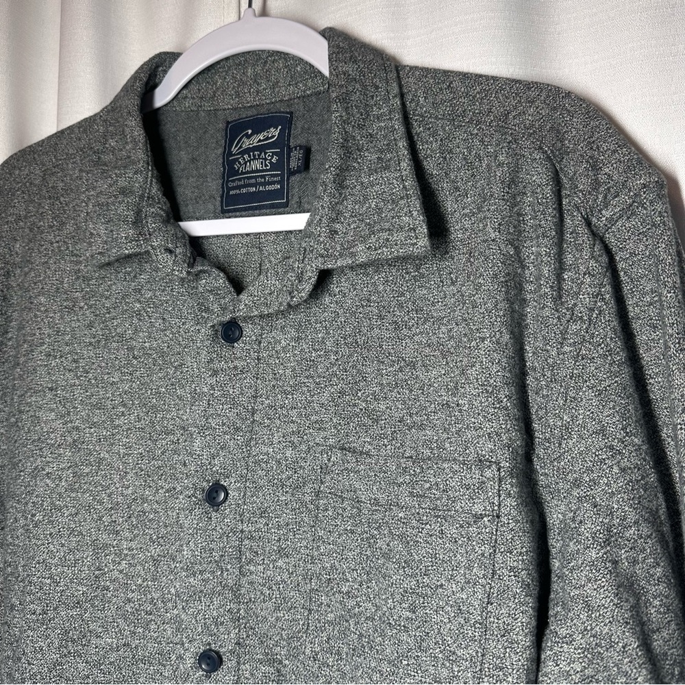 Grayers Harrison Heritage Flannel Shirt Mens XL Gray Long Sleeve Button Up Fall - Picture 2 of 11